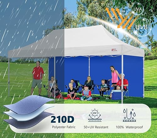 Miniatura 2 de MASTERCANOPY - Pared lateral de tienda de campaña instantánea, para toldo desplegable de 10 x 10, 1 unidad