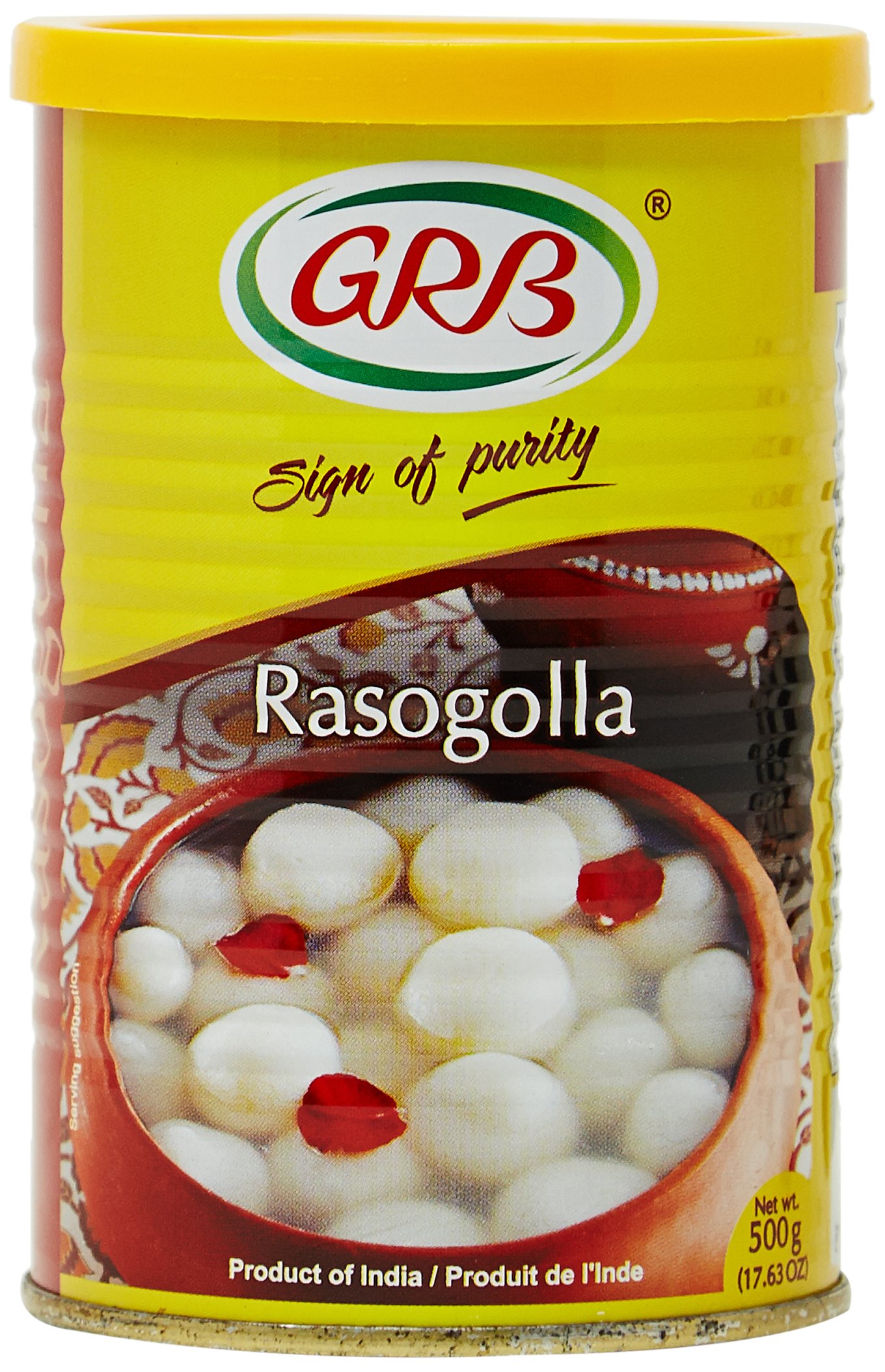 GRB Canned Rasogallam 500g
