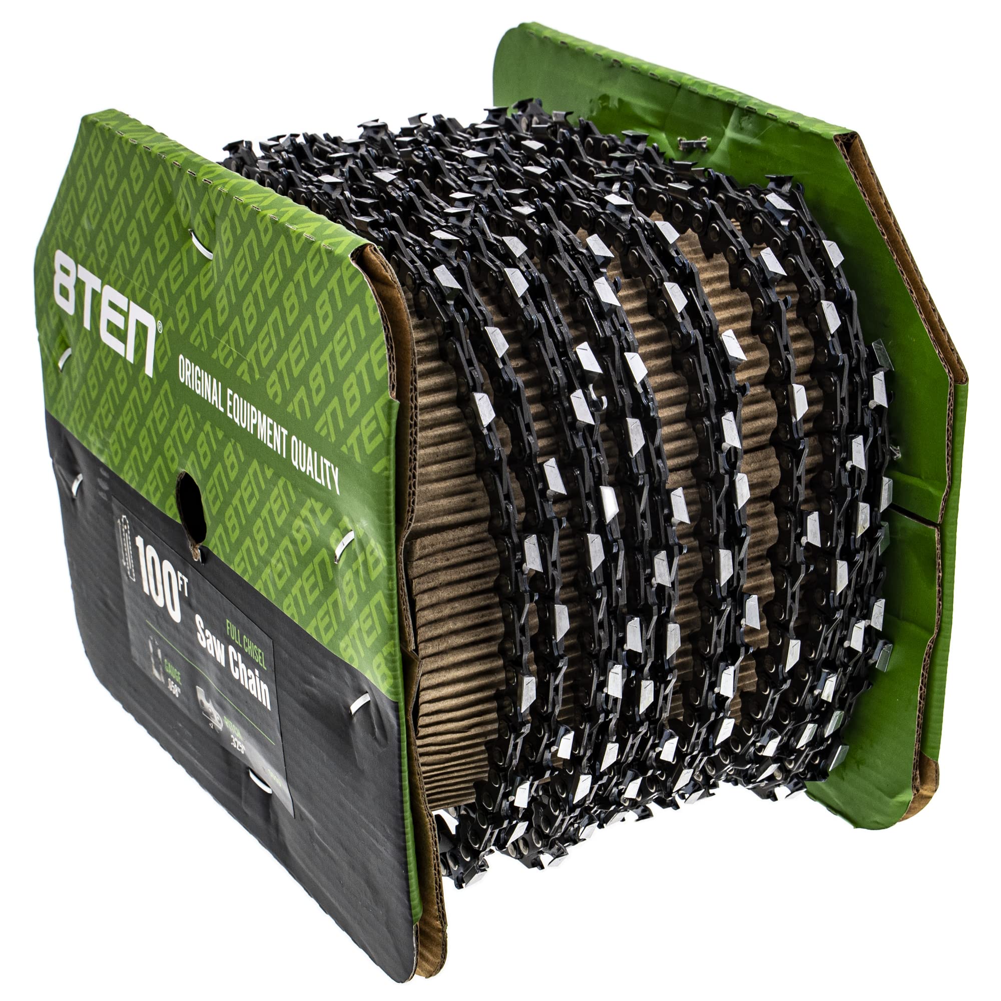 Amazon.com: 8TEN Chainsaw Chain Bulk Reel Full Chisel 100 Foot
