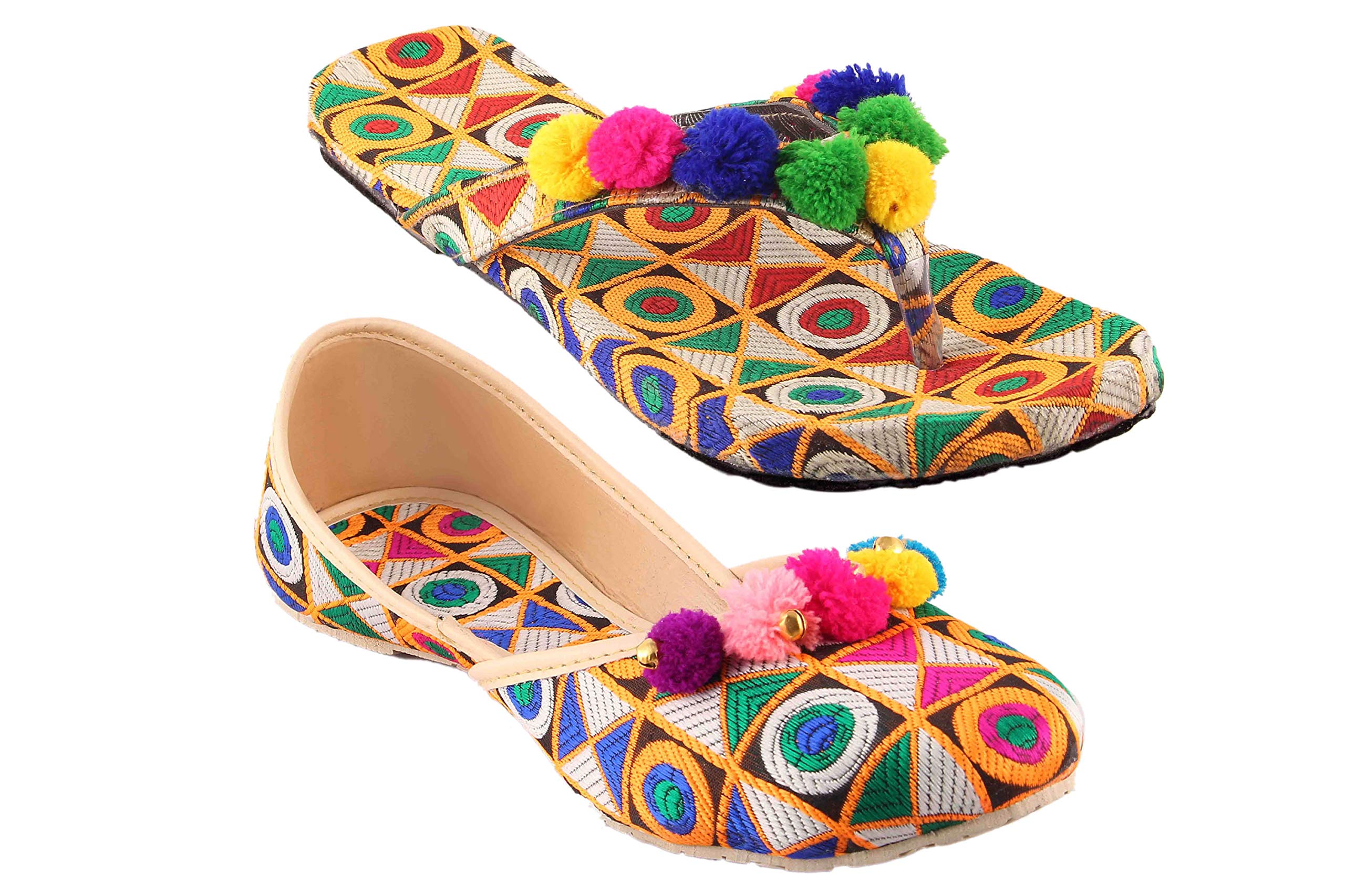SHREE OL Rajasthani Jaipuri Work Ethnic Sandle for Women/Girls (B07GPPQXG5) Amazon Price History, Amazon Price Tracker
