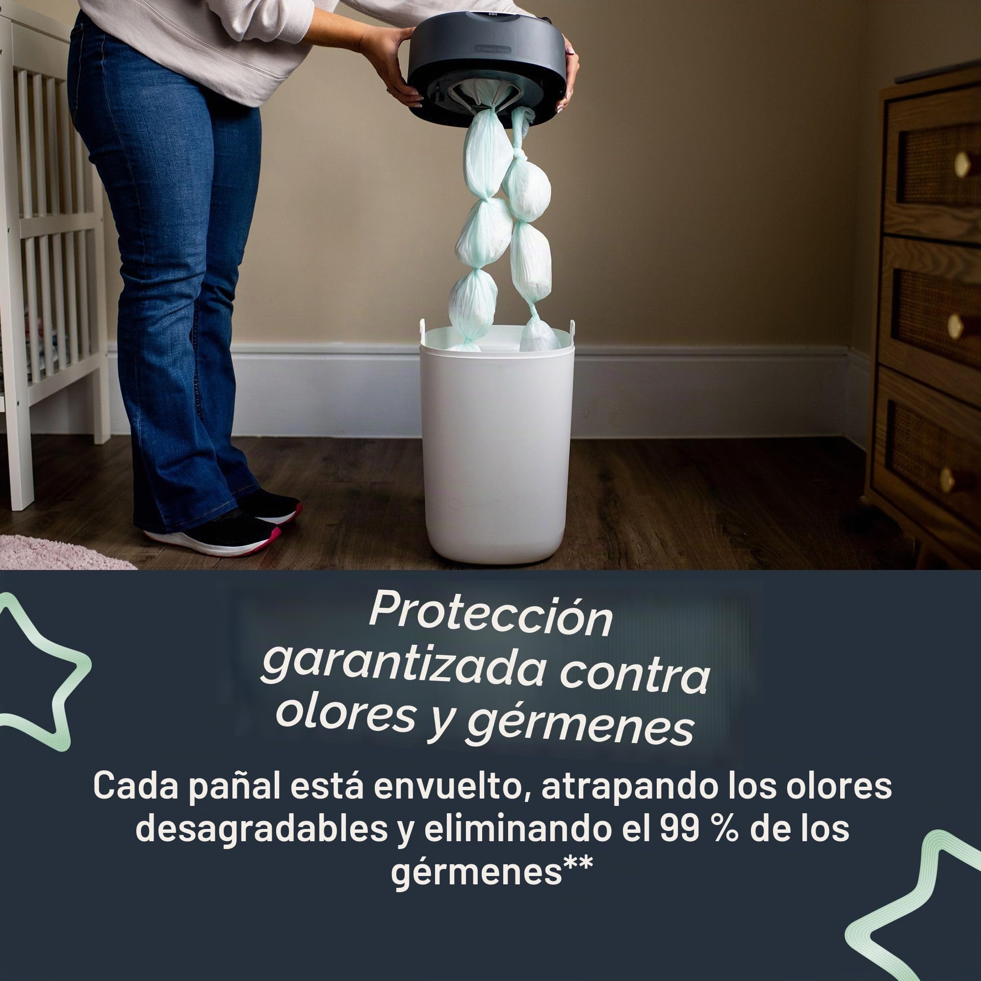 Tommee Tippee Recambios Para Contenedor Para Pañales Avanzado Twist and Click, Paquete de 12 (Solo compatibles con los contenedores Sangenic TEC y Twist and Click)