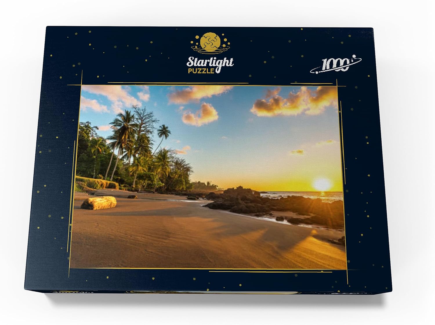 MyPuzzle Tropical Sunset On The Pacific Coast of Costa Rica - Premium 1000 Piece Jigsaw Puzzle for Adults