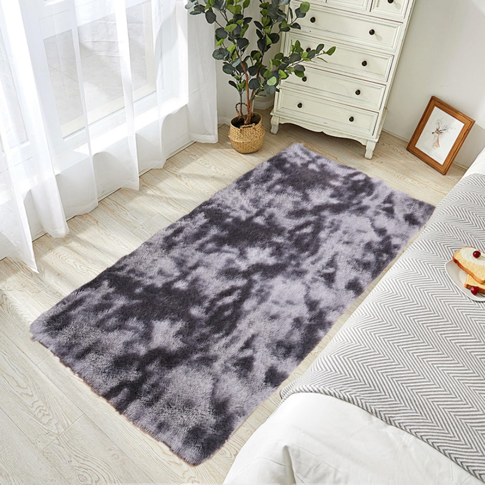 Amazon | カーペット ラグ 70 x 110 cm 洗える滑り止め付 カーペット