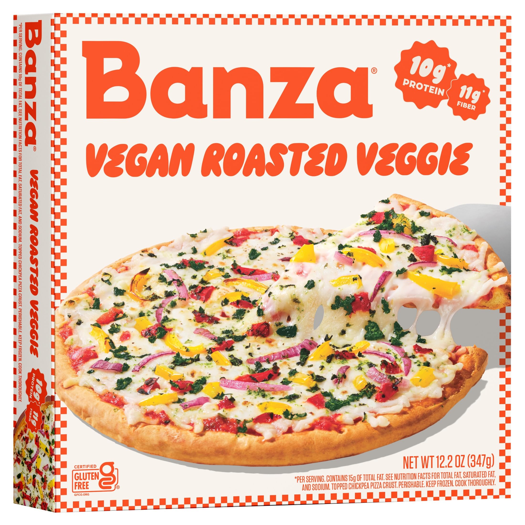 Amazon.com: Banza Vegan Roasted Veggie Frozen Pizza from Chickpeas