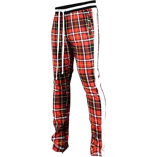 SCREENSHOT Mens Urbanwear Premium Slim Fit Urban Track Suit - Athletic Street Jogger Bottom with Side Taping Sportswear