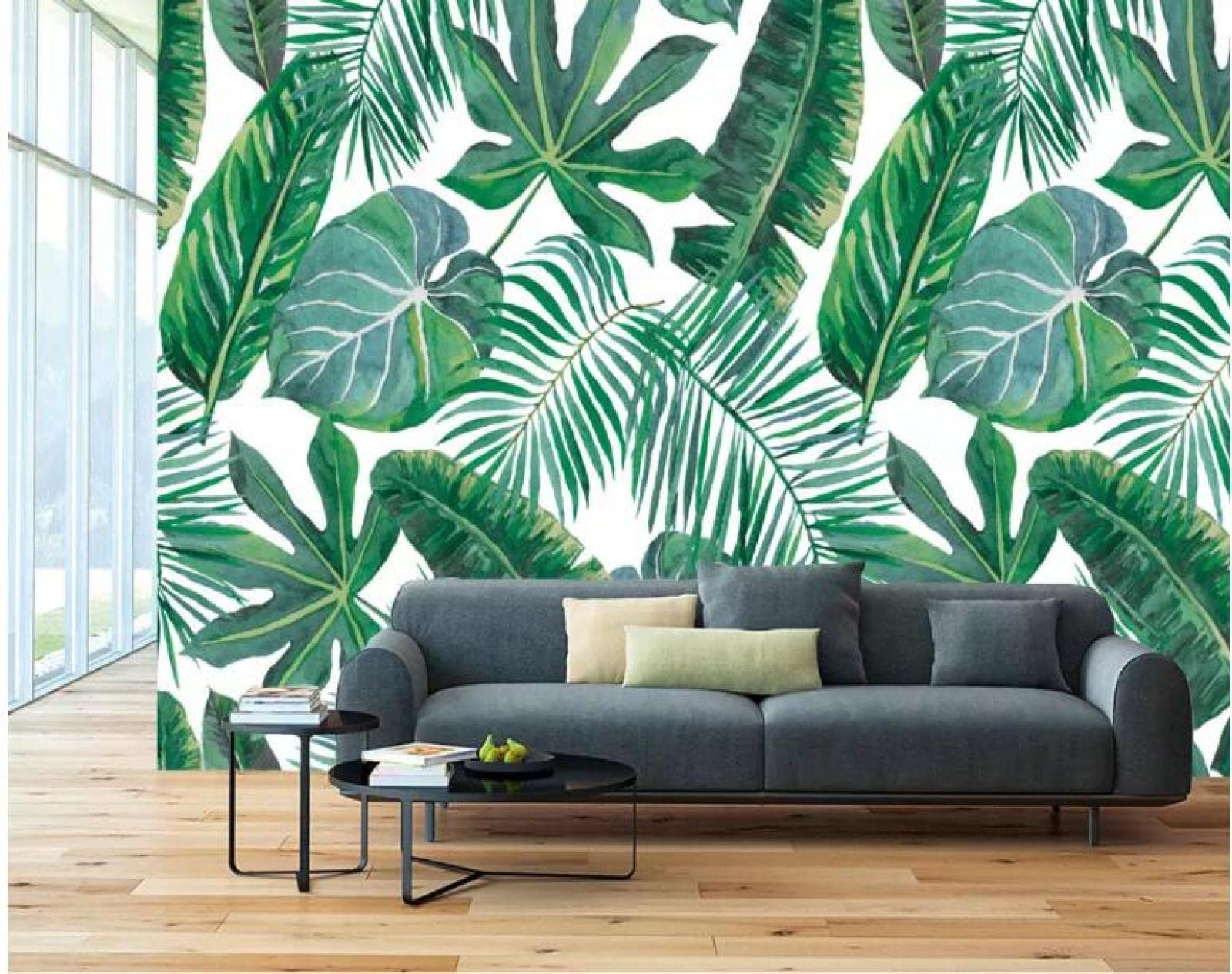 Buy Custom Murals 3D Wallpaper Modern Tropical Rainforest Banana Leaf