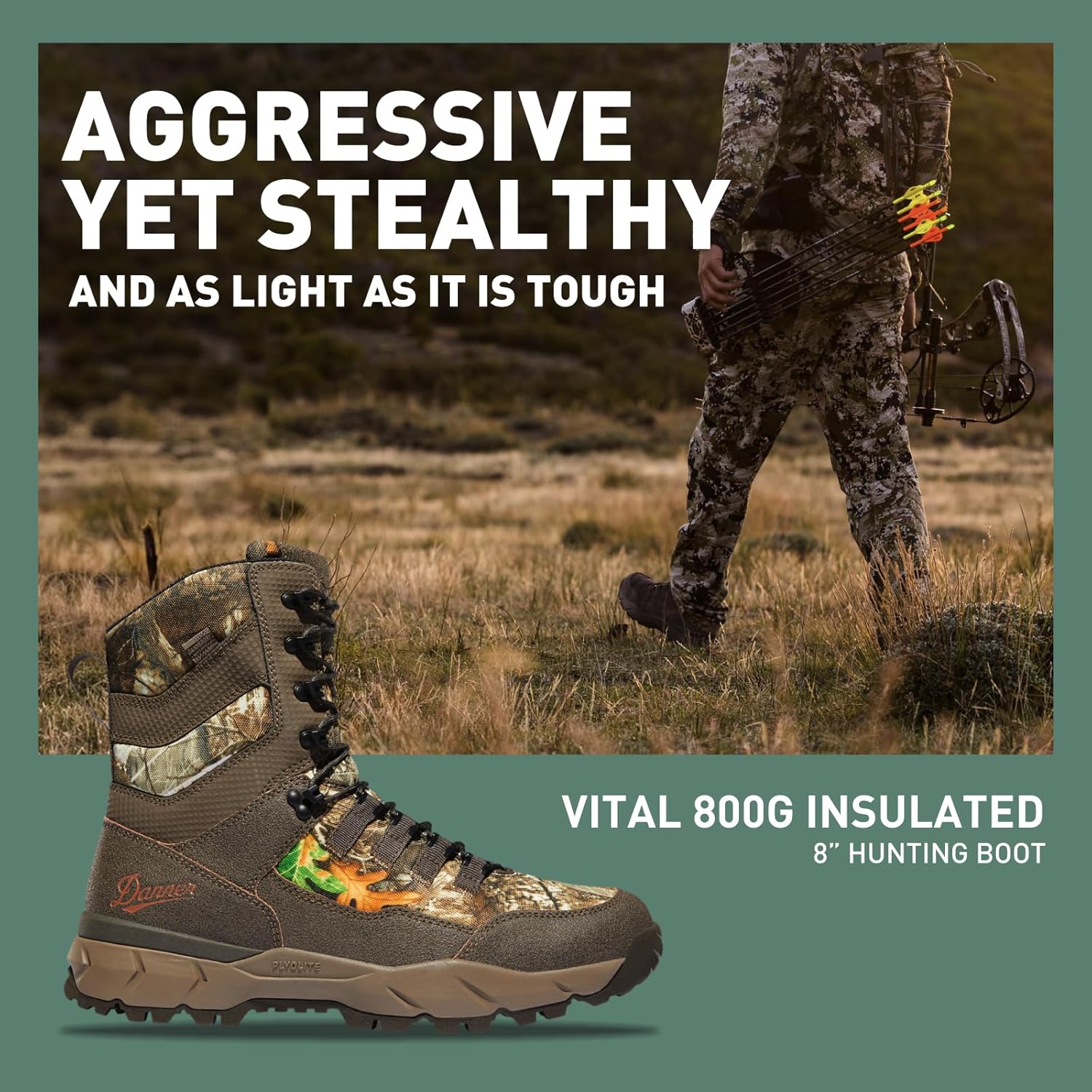 Danner mens Vital Insulated 800gHunting Shoes