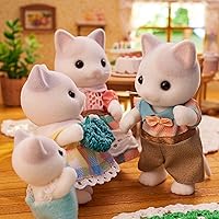 Vista 4 de Calico Critters - Familia de gatos Latte - Set de 4 figuras coleccionables para edades 3+