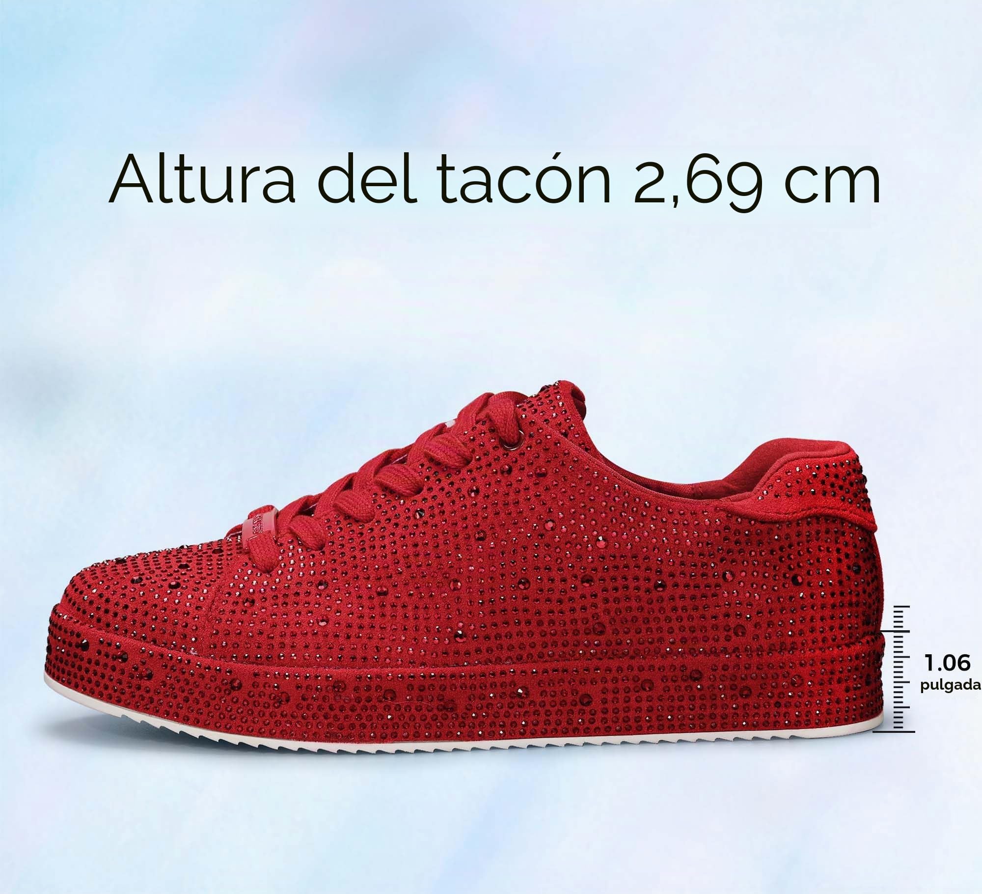 LUCKY STEP Mujer Zapatillas con Plataforma y Diamantes de Imitación | Zapatos Brillantes para Boda Nupciales para