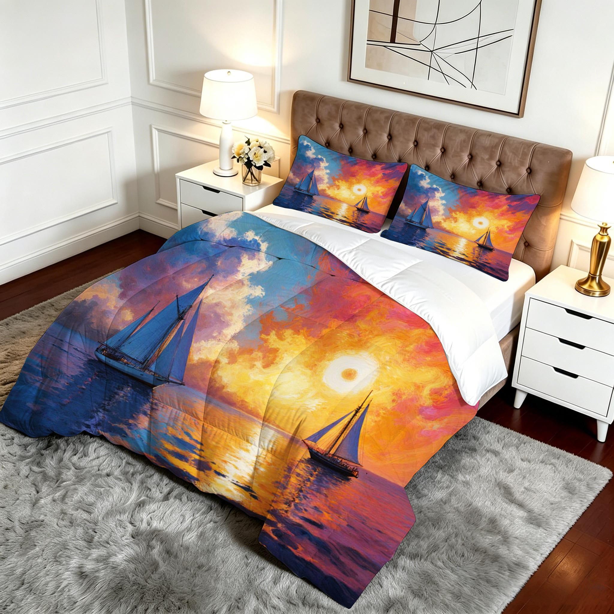 Edredón Cama 90, 150x200 cm, Velero Blanco, DQ381