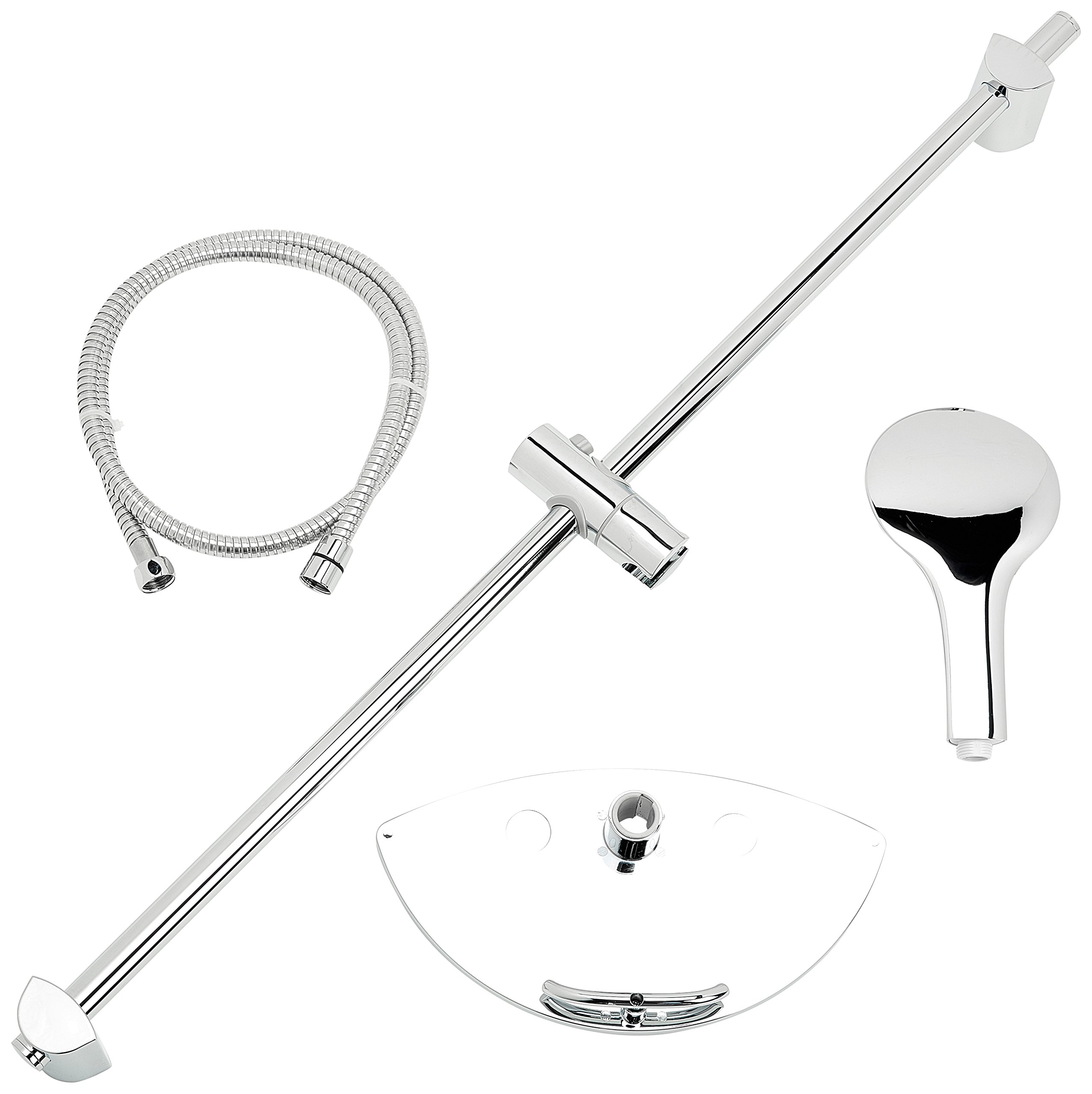 BristanEV EEFB C H Heatcare Single Function 1200mm Shower Kit, Chrome