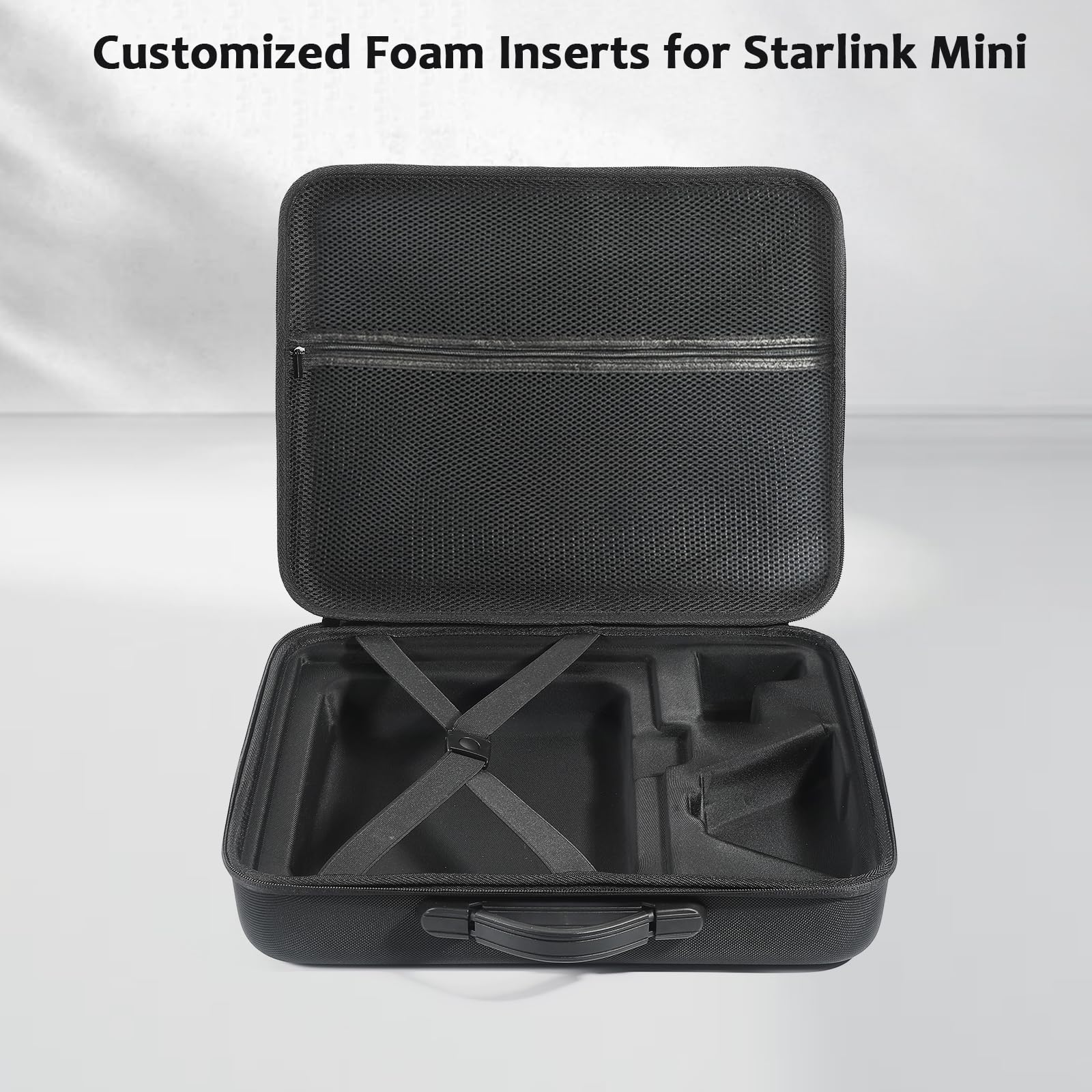 Custodia rigida da viaggio per mini piatto Starlink, impermeabile, antiurto, custodia rigida per Store Mini Starlink, cavalletto, adattatore per tubi, cavi, accessori per alimentatori
