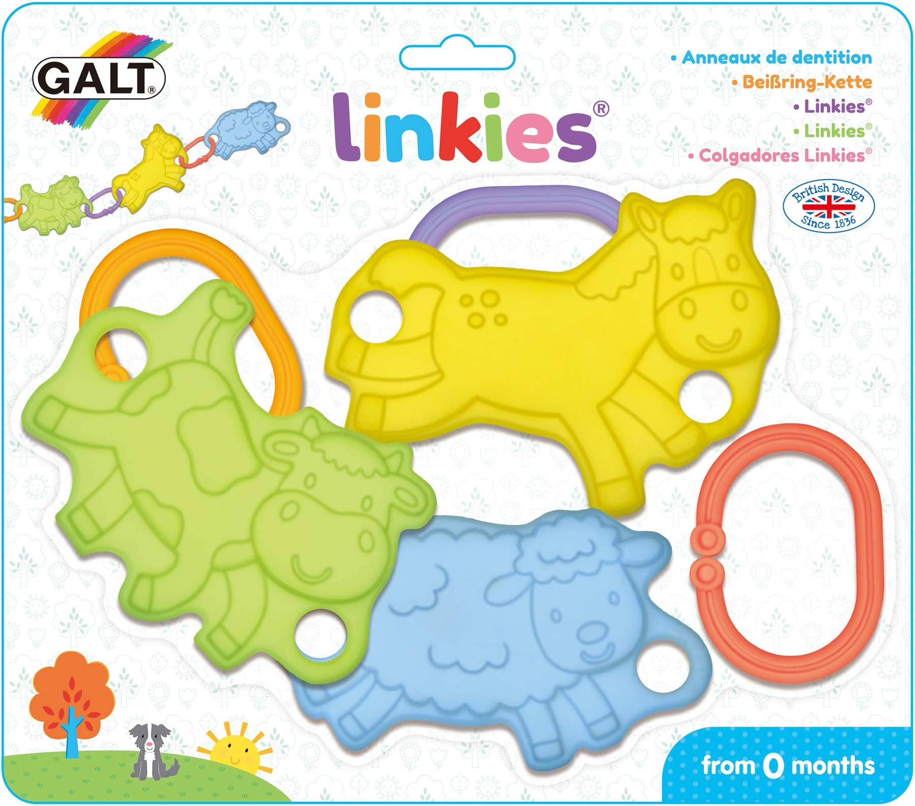 Galt Toys, Linkies, Teething Toys for Babies, Ages 0 Months Plus