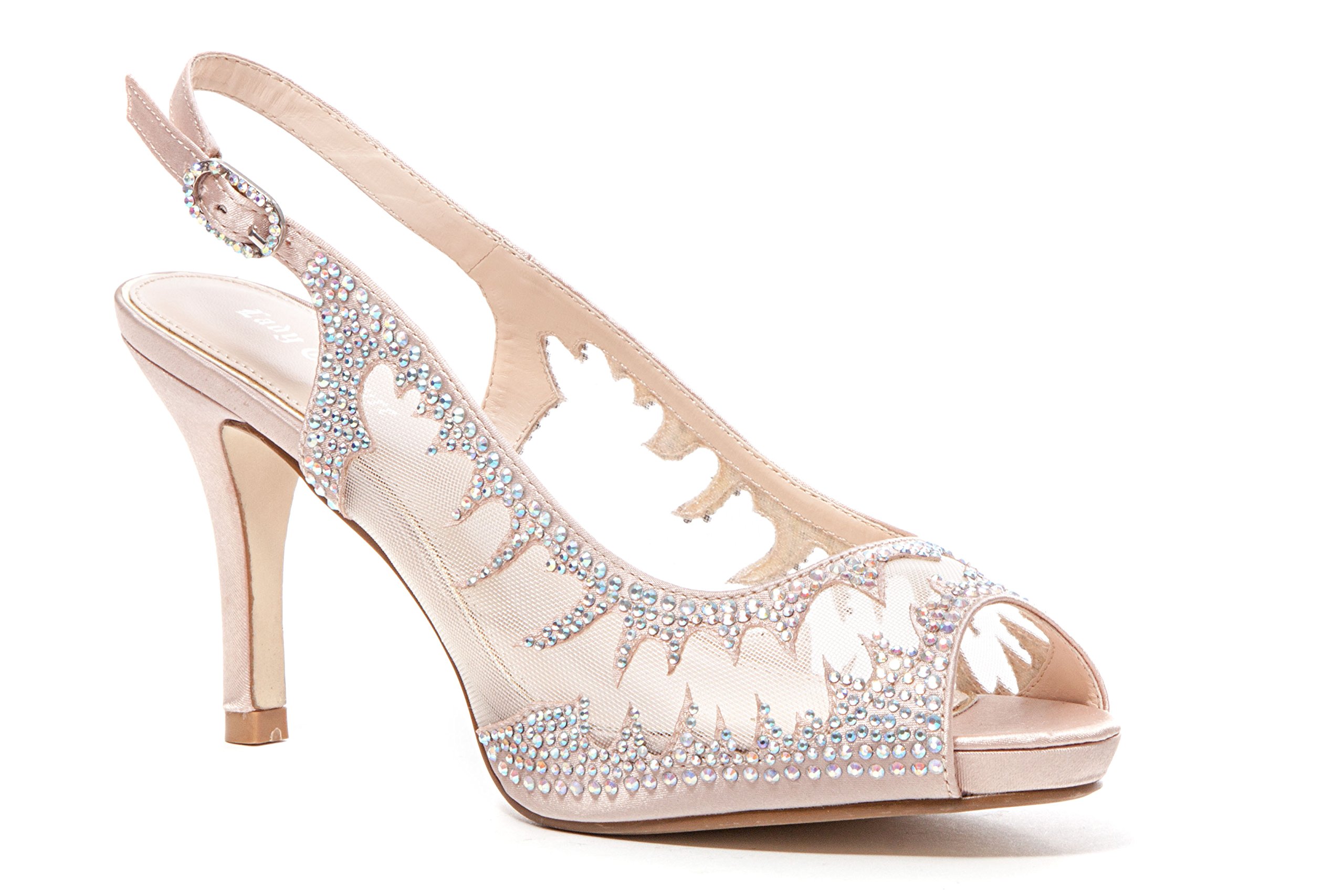 WOMEN'S MESH PLATFORM SLING BACK, SPICY