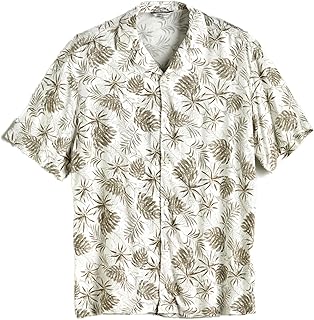 قميص منقوش بقصة عادية وأكمام قصيرة من ال سي وايكيكي للرجال