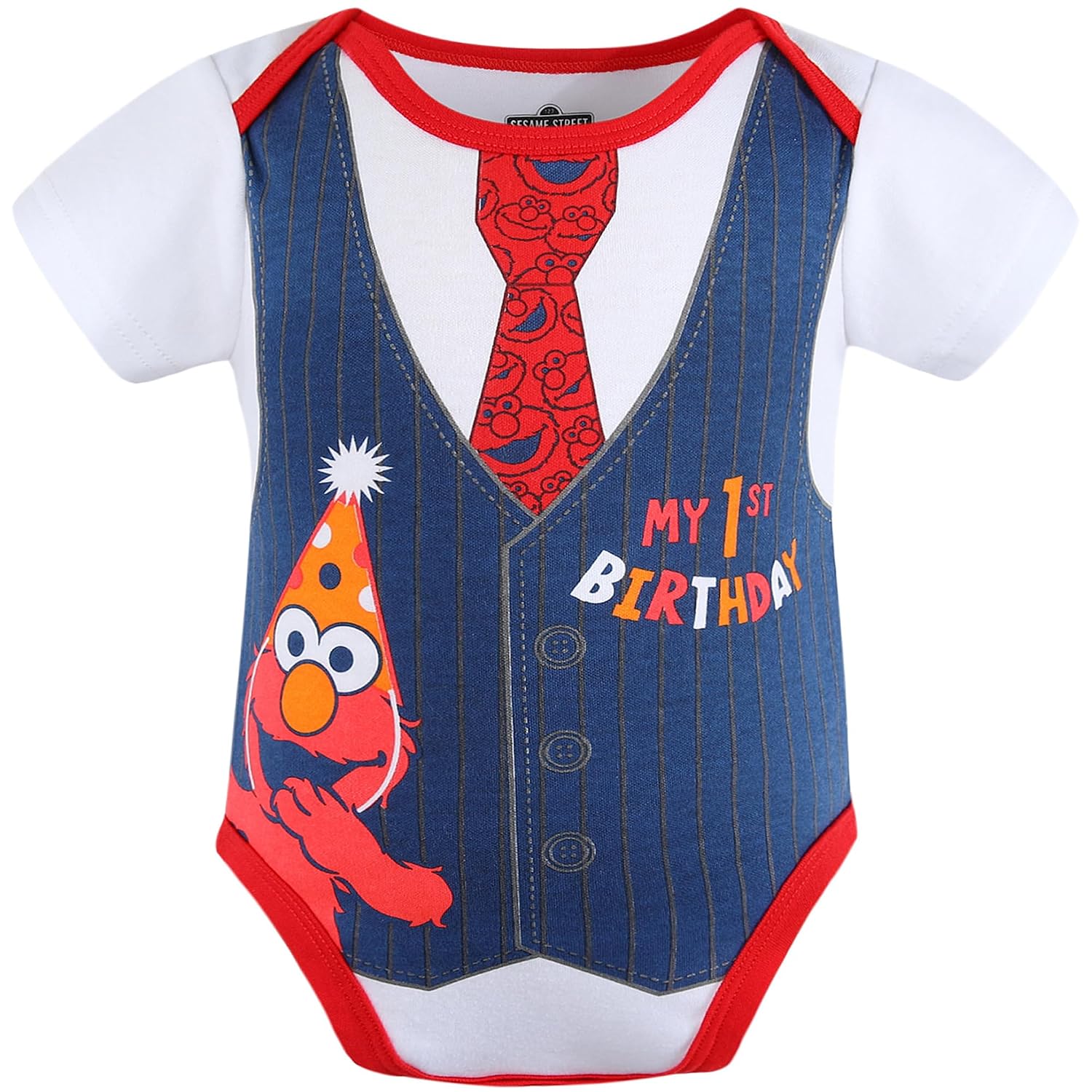 Sesame Street Elmo 1st Birthday Outfit, Cute Birthday Infant Baby Boy Onesies - Review, Price and Buying Guide