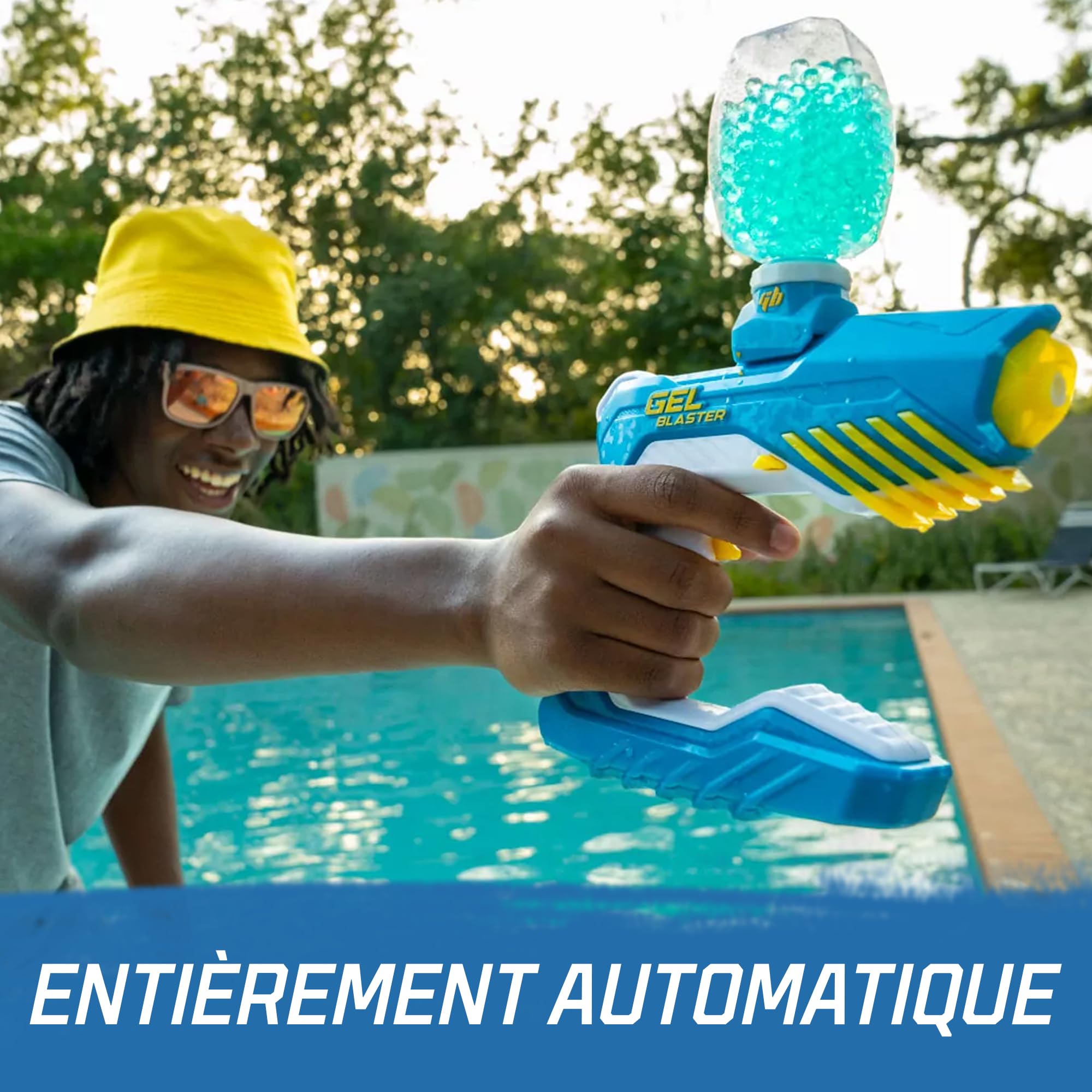Gel Blaster Piranha - Jouet Résistant à l'eau, Le Gel Blaster Original avec des Perles à Base d'eau - Portée étendue de Plus de 100 Pieds | Gadget Insolite Utile | pour Les 14 Ans et Plus.