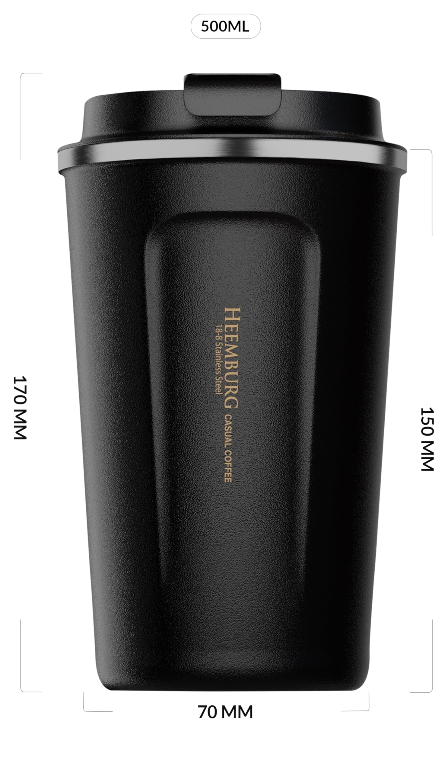 bru - Reismok & herbruikbare koffiekopje, 100% lekvrij, keramische bru - Reismok & herbruikbare koffiekopje, 100% lekvrij, keramische