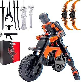 Assembly Completed T13 Action Figure Set,Dummy 13 3D Printed Toys,Titan 13 Action Figures,Premium Presents for Xmas,Birthdays,and Everyday Joy (Orange)