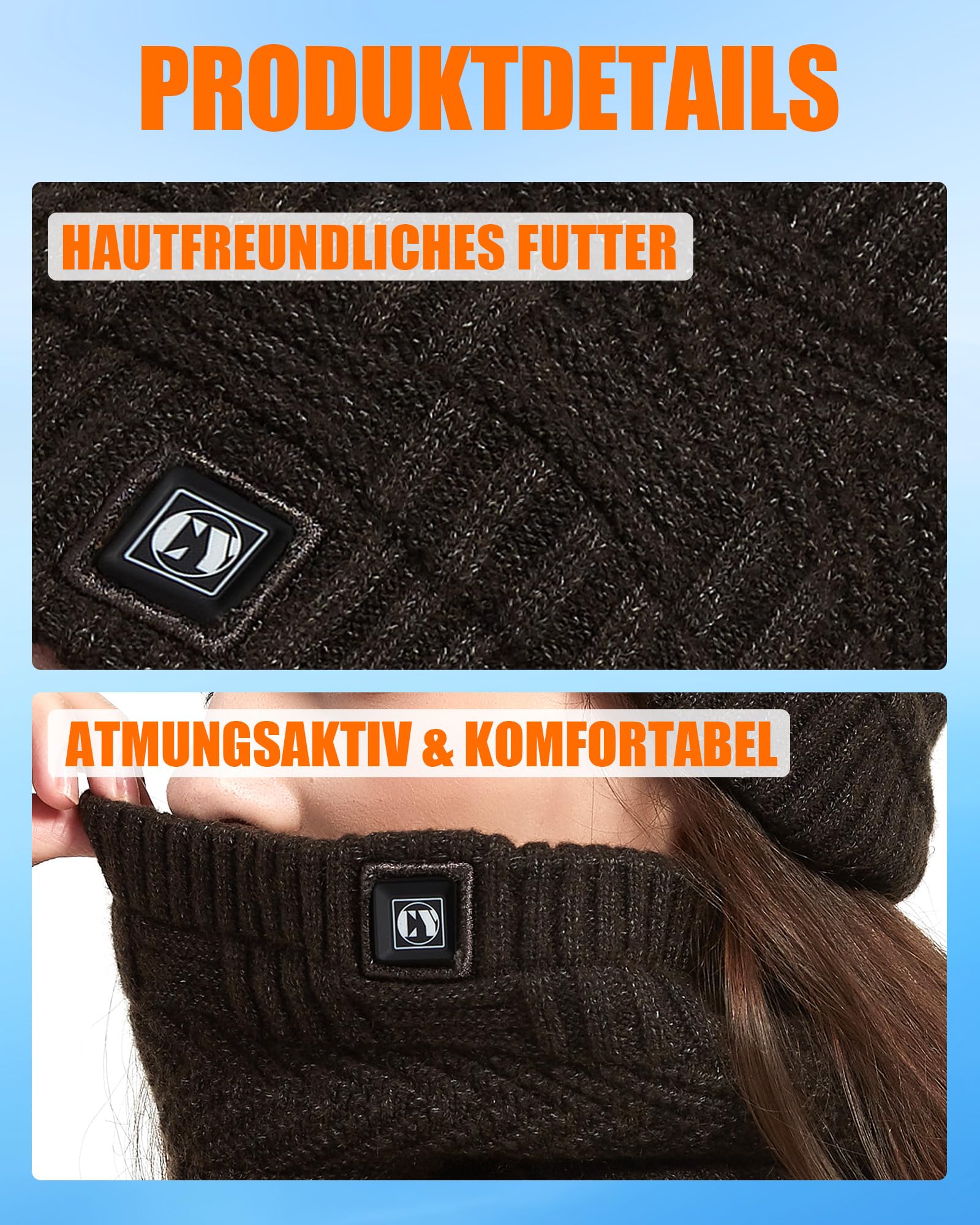 CYCYHEAT Beheizter Nackenwärmer Elektrisch Schal mit 4000mAh Powerbank 3 Heizstufen Heizschal für Damen und Herren, Ideal für Outdoor Jagd Angeln Camping Wandern