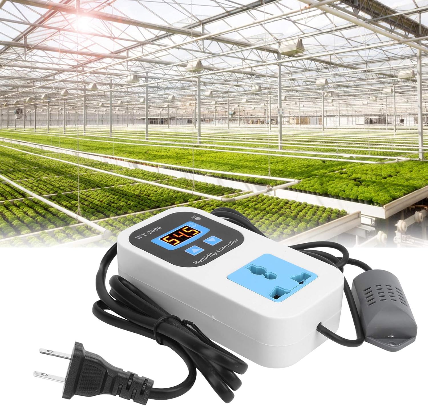 Tор Brаndѕ Fafeicy WT2000 110-220V Digital Humidity Controller, Humidify Dehumidification Switch Socket, 0%~99% RH Control Range Used in Humidity Control Fields (US Plug) Bеѕt Cуbеr Mоndау 🔥 Fafeicy WT2000 110-220V Digital Humidity Controller, Humidify Dehumidification Switch Socket, 0%~99% RH Control Range Used in Humidity Control Fields (US Plug)