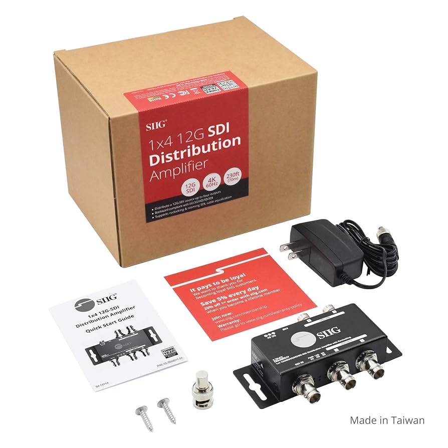 SDI Distribution Amplifier 分配器 Datavideo VP-901 1 to 8 outputs distribution amplifier