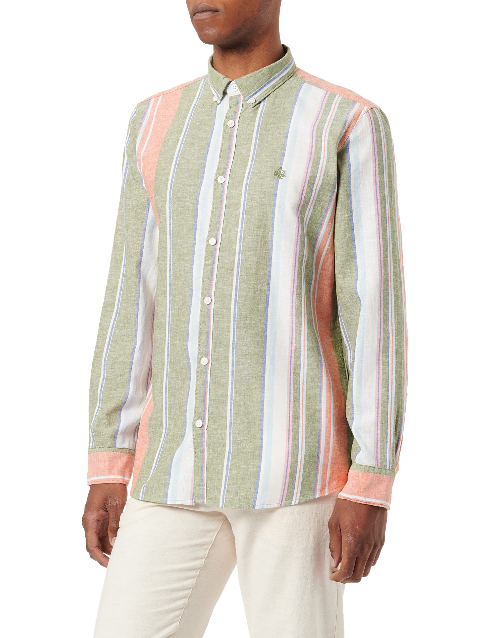 SPRINGFIELD Camisa Lino Rayas Hombre