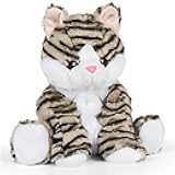 Warm Pals - Heatable Coolable Bedtime Comfort Plushie - Kiki Kitten - 1.5lbs - Cozy Microwavable Lavender Scented Plush Toys - Heated Stuffed Animal