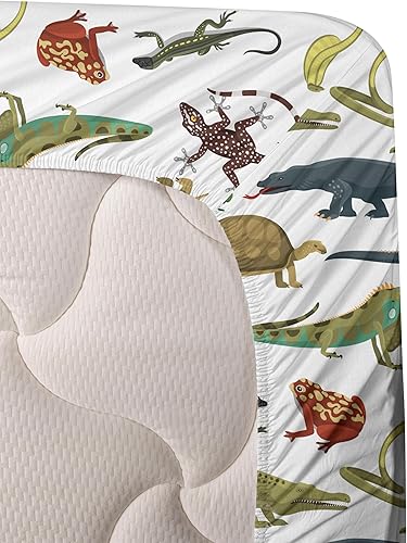 Vista 11 de Lunarable Sábana encimera de mapa del mundo, collage antiguo de mapas del Atlas antiguos, estampado vintage del grupo de civilización, suave y Beige