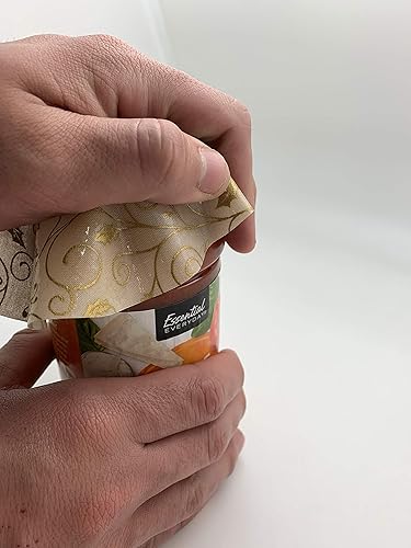 Miniatura 4 de Andreas - Abrelatas de silicona antideslizante de 6.25 pulgadas, abridor de tapas fácil, fabricado con tela de silicona antigua, apto para