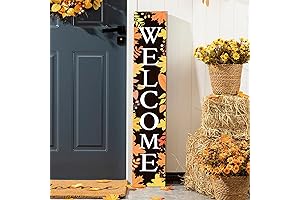 47.2" Vertical Hanging Signs Welcome Sign for Front Porch, Front Door, Home Decor