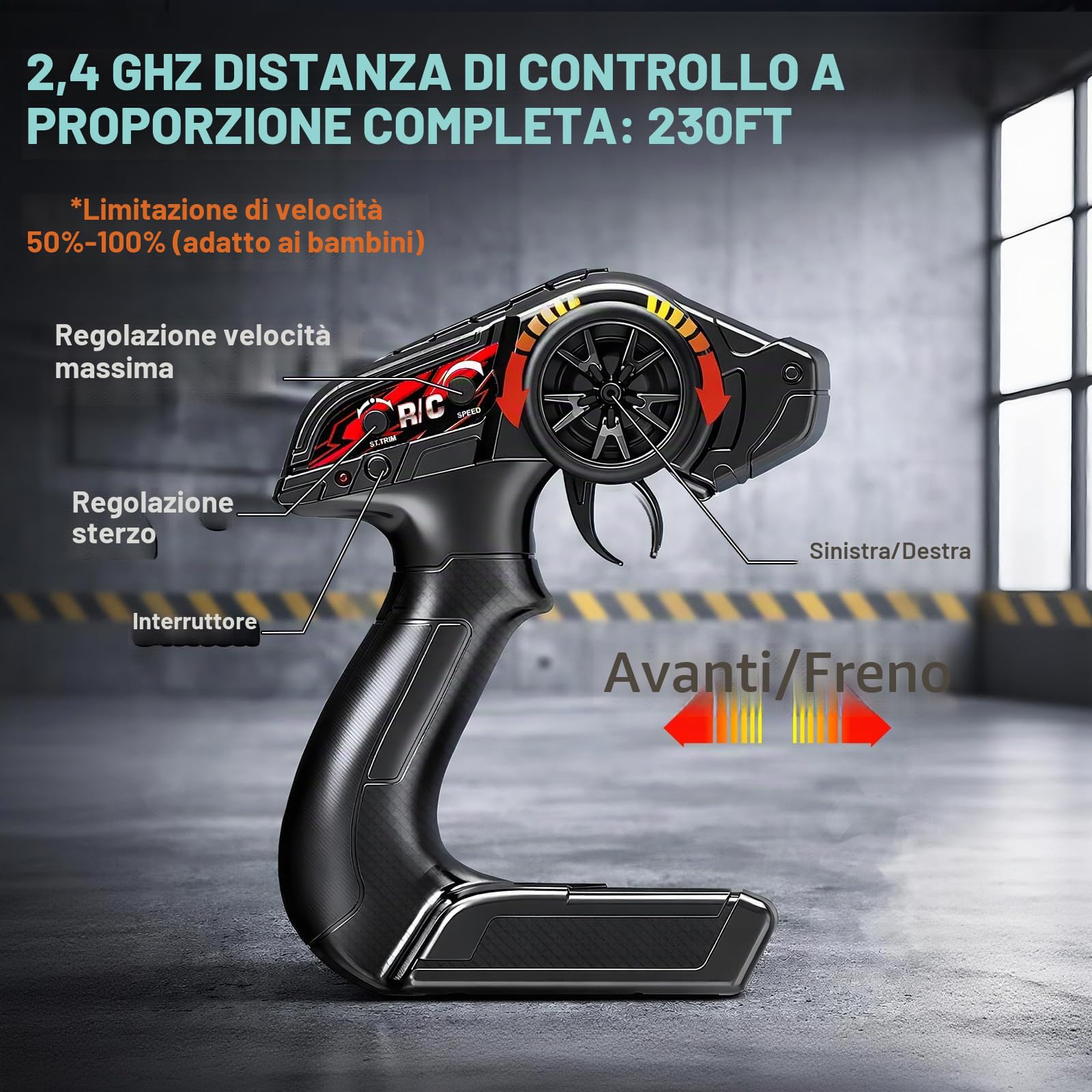 Macchina Telecomandata 1:18 4WD 40 km/h Fuoristrada 4x4, Macchina Radiocomandata con 2 Batterie 7.4V 1300mAh, ESC Impermeabile 2.4GHz, Doppia Carrozzeria, Trasmissione in Metallo per Adulti e Bambini
