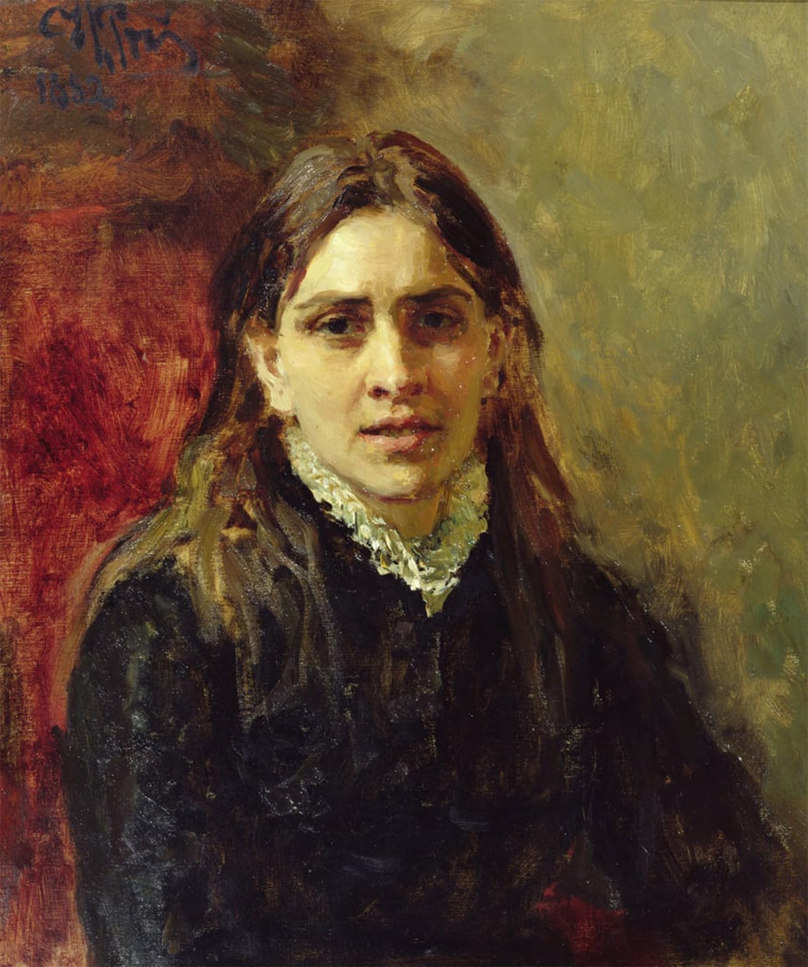 ARTXLXXBN Famous Prints Artwork Pictures Poster Painting Art Portrait of Pelageya Antipovna Strepetova by Ilya Efimovich Repin Artwork Landscape Pictures for Home Decor 60x90cm
