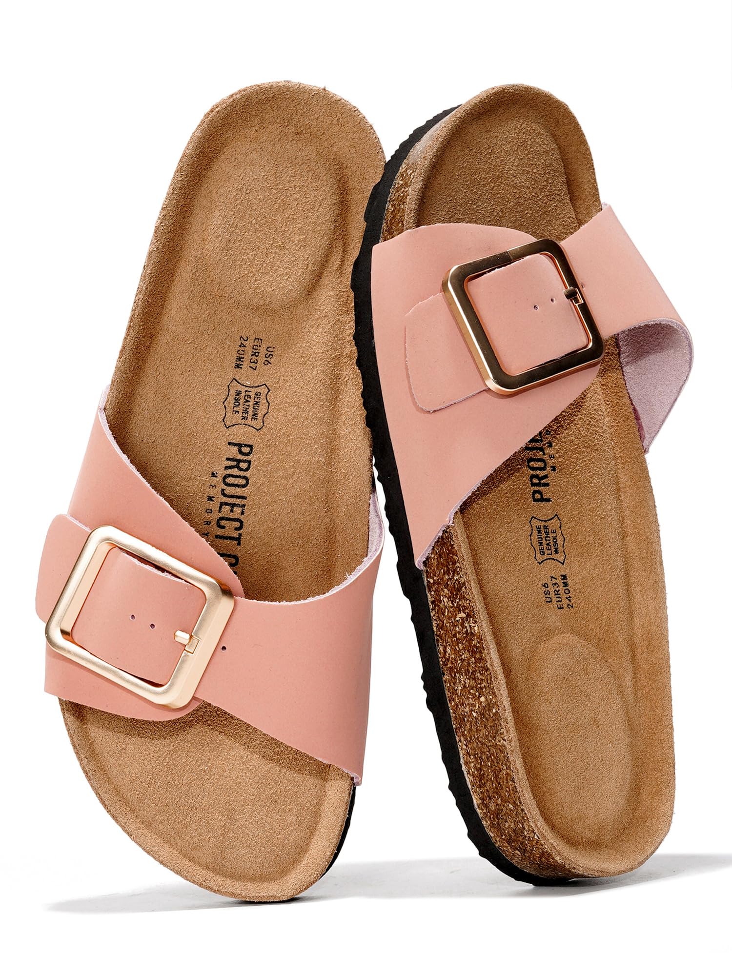 Project Cloud 100% Genuine Leather Sandals Women Dressy Beach Essentials Slides for Women Footwear - Lightweight with Memory Foam Insole Sandals for Women 2026 - Womens Slides — view 54
