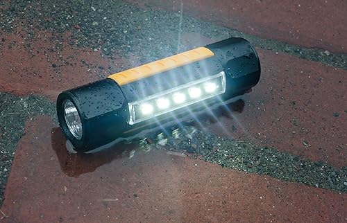 Miniatura 4 de Cat CT3410 - Luz táctica de aluminio de doble haz, haz superior de 275 lúmenes, luz de panel de inundación de 200 lúmenes, negroamarillo