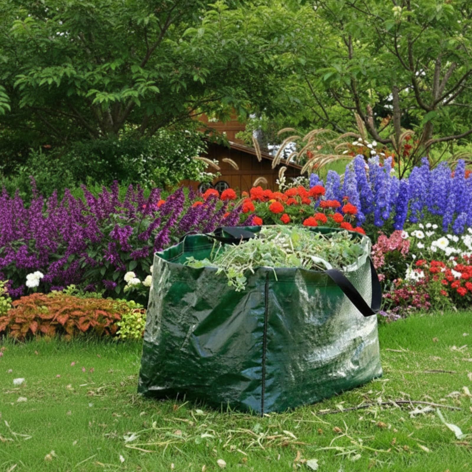 Carbeth Plants 150L Heavy Duty Garden Refuse Sack - Extra Large Reusable Garden Waste Bag with Reinforced Handles for Leaves, Grass & Hedge Cuttings