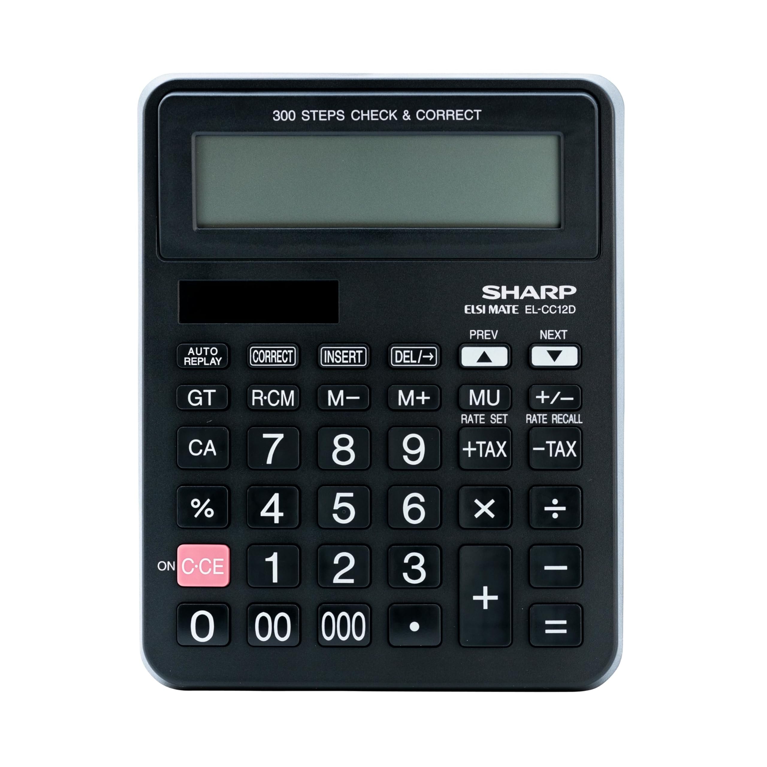 Calculadora de escritorio Sharp ELL-CCD12 de 12 dígitos, un modelo clásico y profesional 8