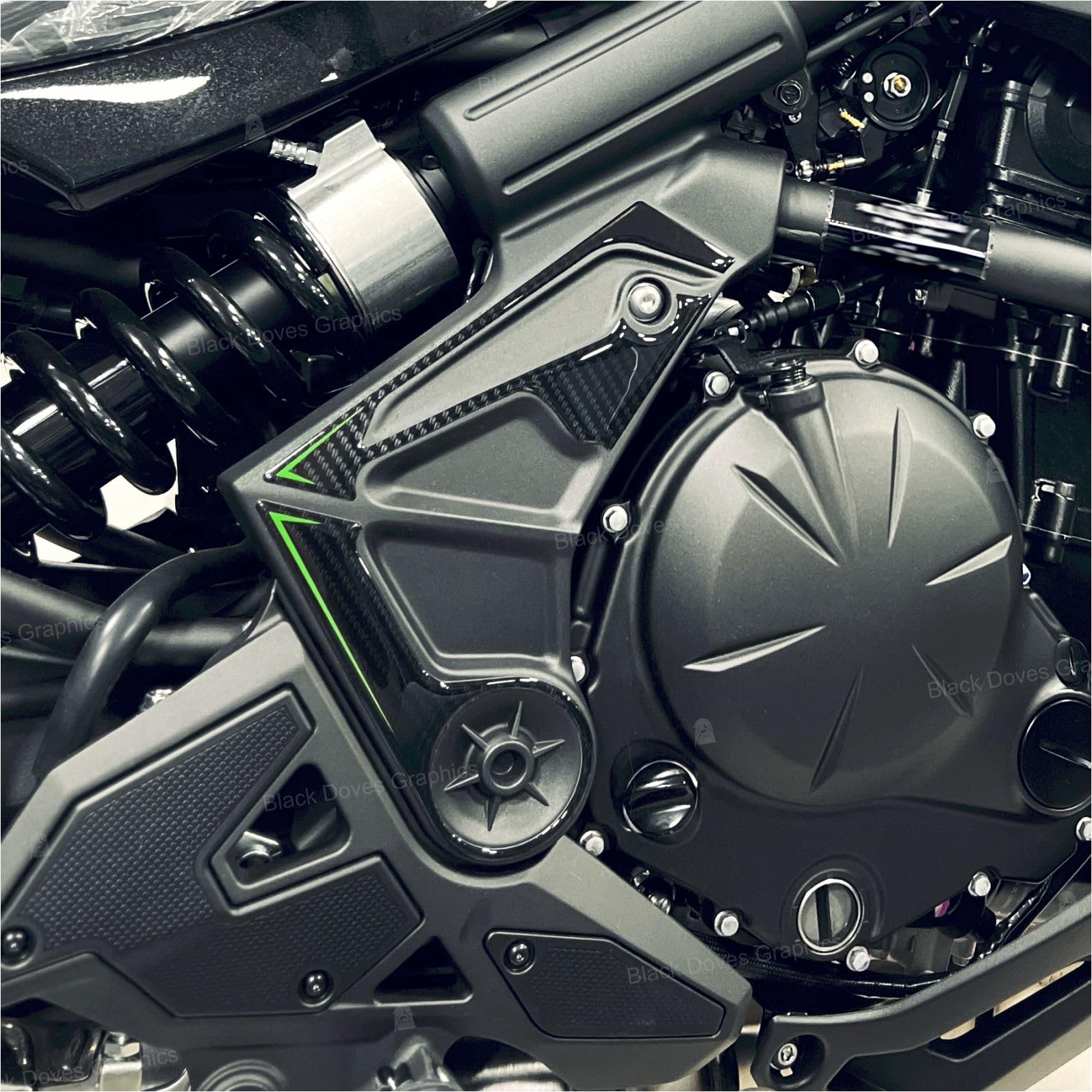 Protection 3D résinée Kawasaki Versys 650 2026 Metallic Graphite Gray fabriquée en Italie