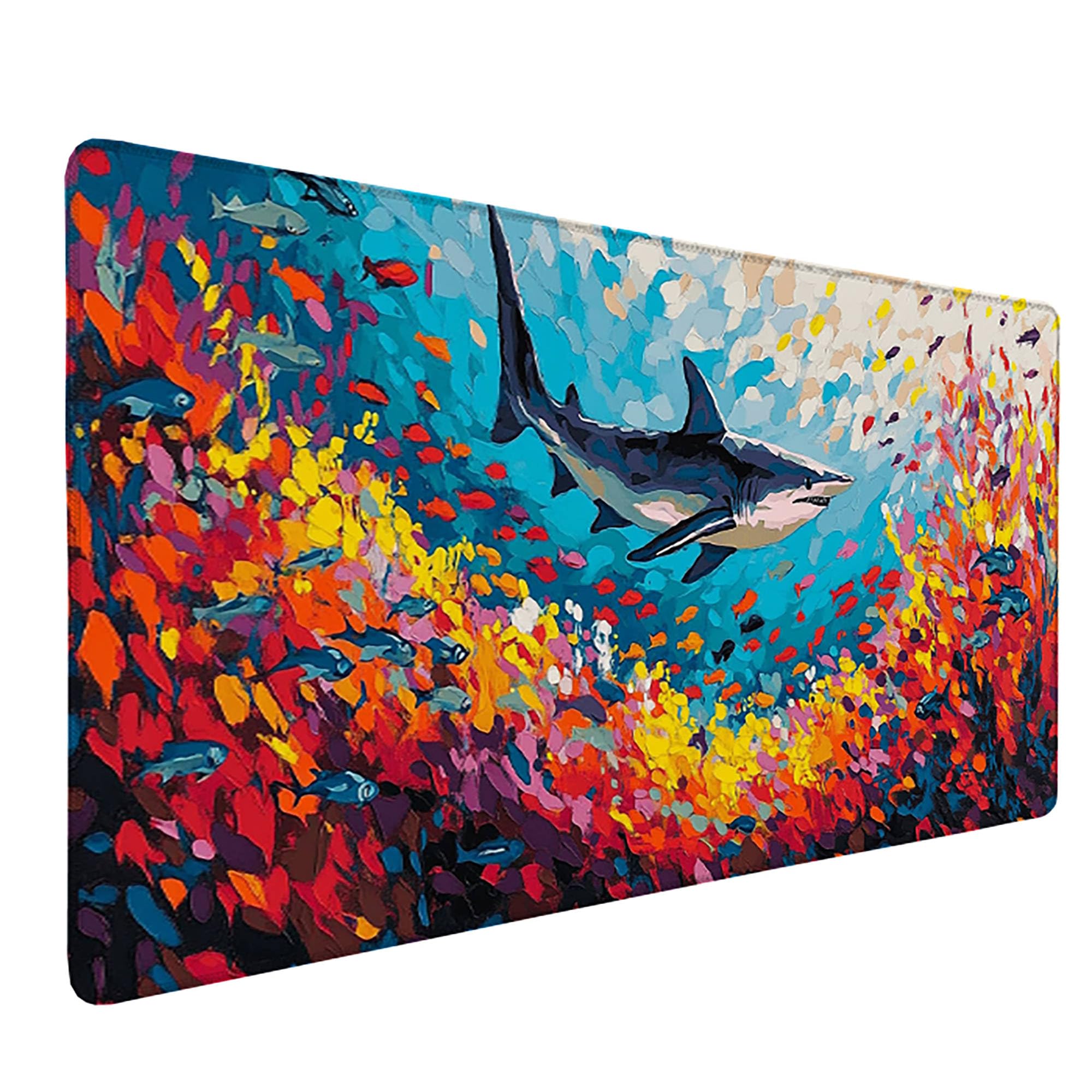 Niebieska podkładka pod mysz XXL, podkładka na biurko, 1200 x 600 cm, szyte krawędzie, podkładka pod mysz, antypoślizgowa gumowa podstawa, podkładka pod mysz dla graczy, stabilna przyczepność na