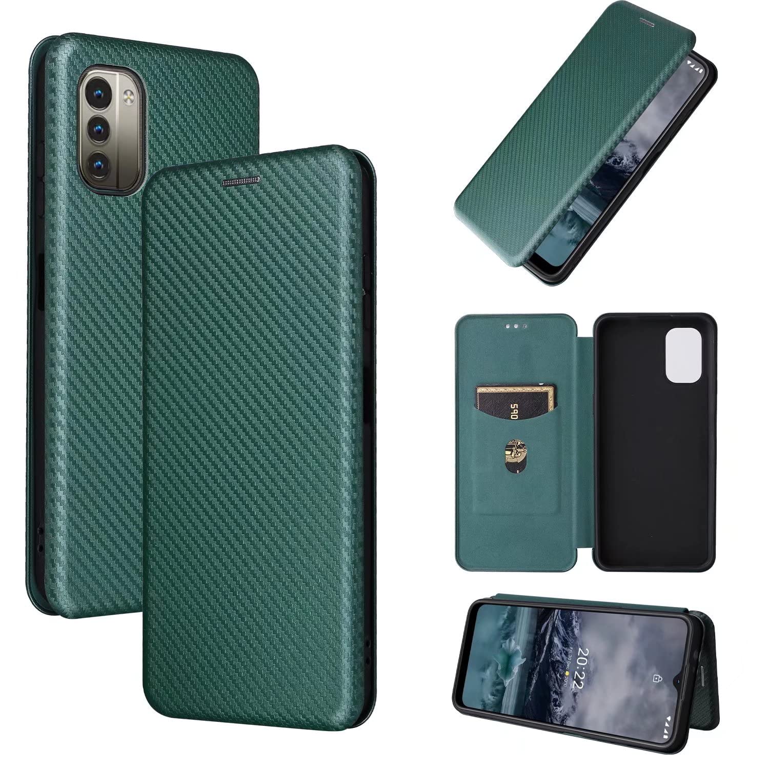 Custodia In Pelle Per Nokia G21/G11 Con Portafoglio E Magnete - Cover Flip Morbida TPU, Slot Per Schede, Supporto Video, Design Panda - 2