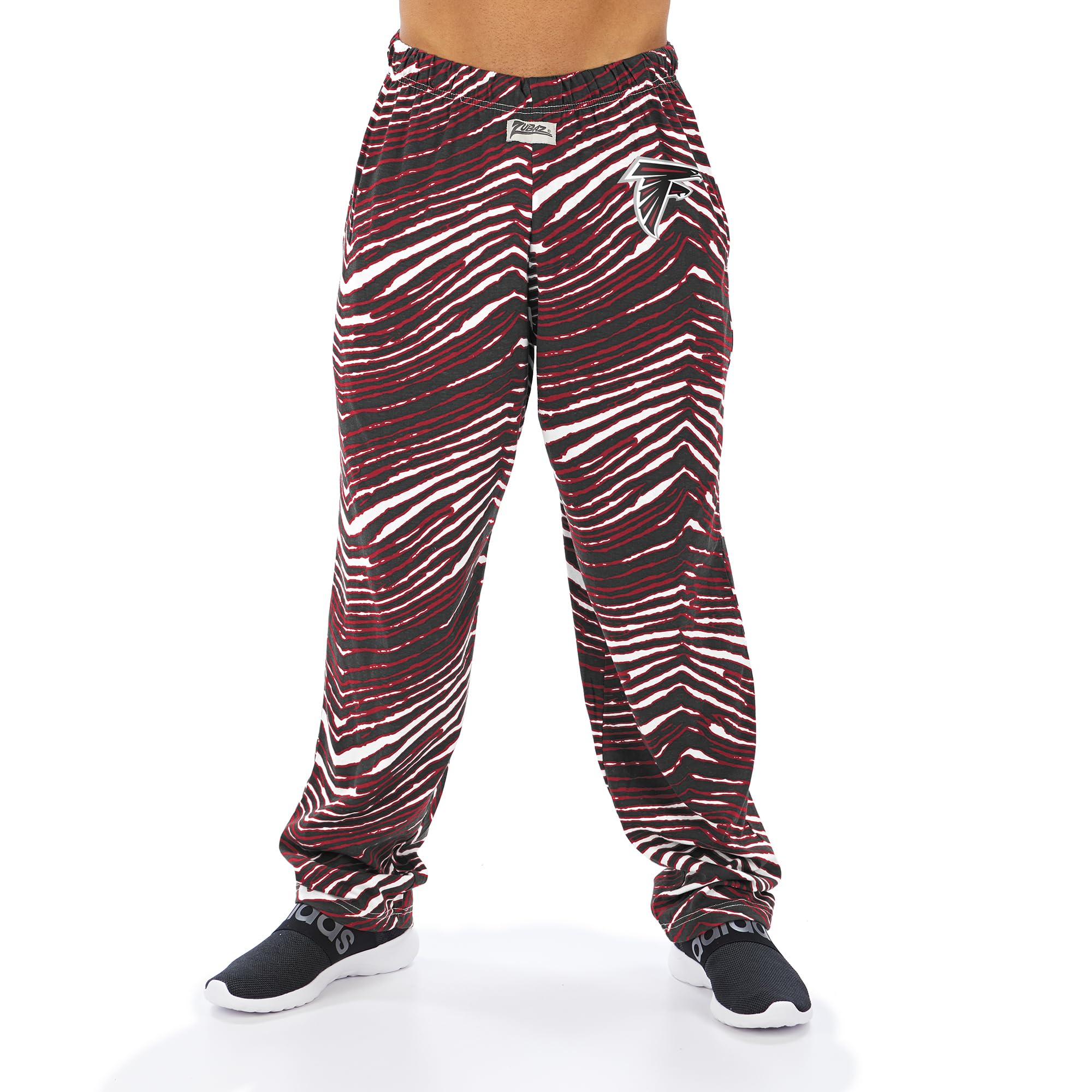Zubaz 00 NFL Men's Classic Zebra Print Left Hip Team Logo Pant