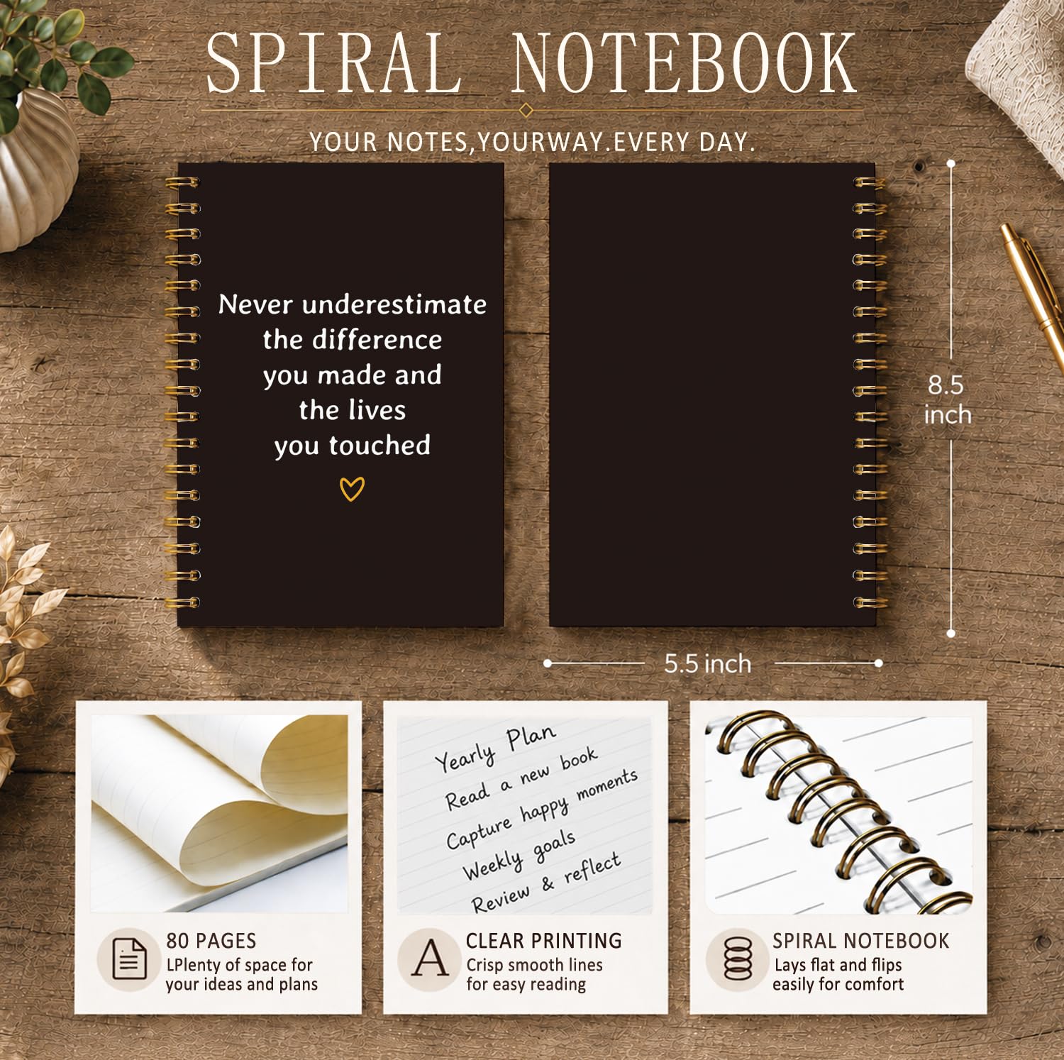 foedor 232CK-notebook Spiral Journal Notebook