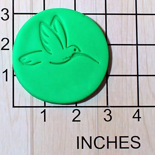 Miniatura 2 de Cortador de galletas de fondant de colibrí y sello #1598