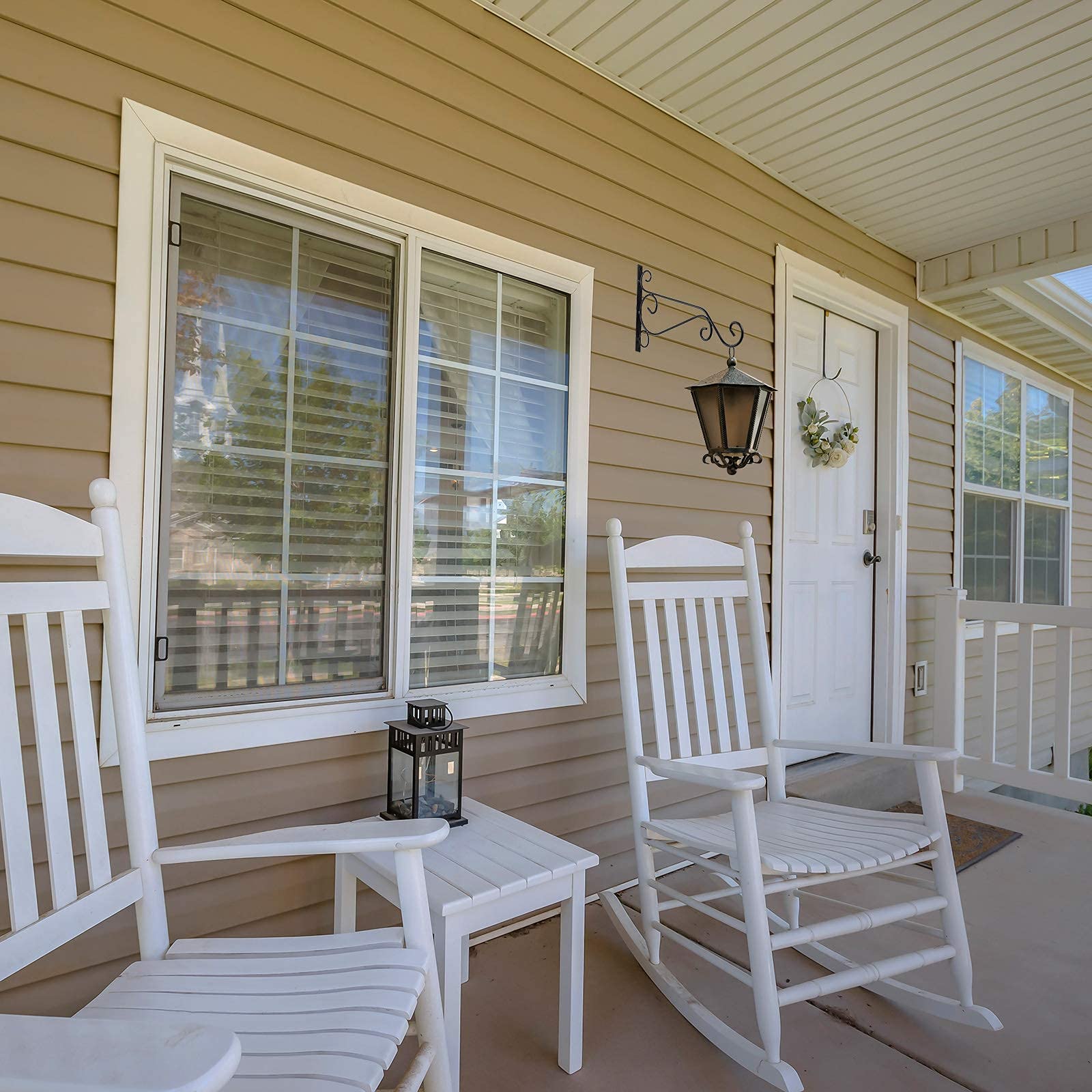 Cents matter 2 stuks plantenhouders, wandhaken, metalen hangplant, wandhouder om op te hangen, vogelhuisje, lantaarn, haakhouders, zwart