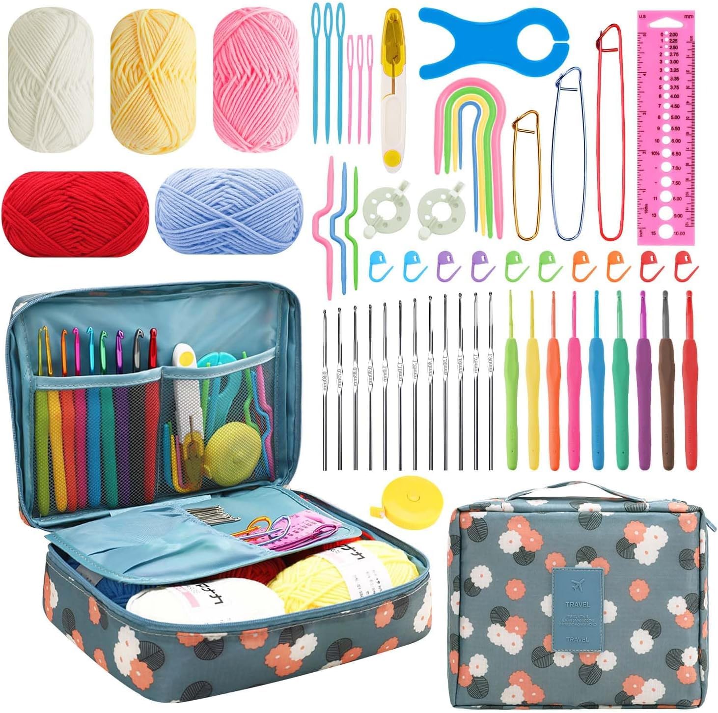 TAZLYN DIY Crochet Set for Beginners Crochet Wool for kit Knitting Set | Crochet, DIY Kit-picture-23