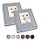 Vienrose Small Photo Album 4x6 Photos, 2 Pack Linen Cover Mini Photo Book, 26-Page Holds 52 Pictures, Artwork or Postcards Storage for Baby, Grey