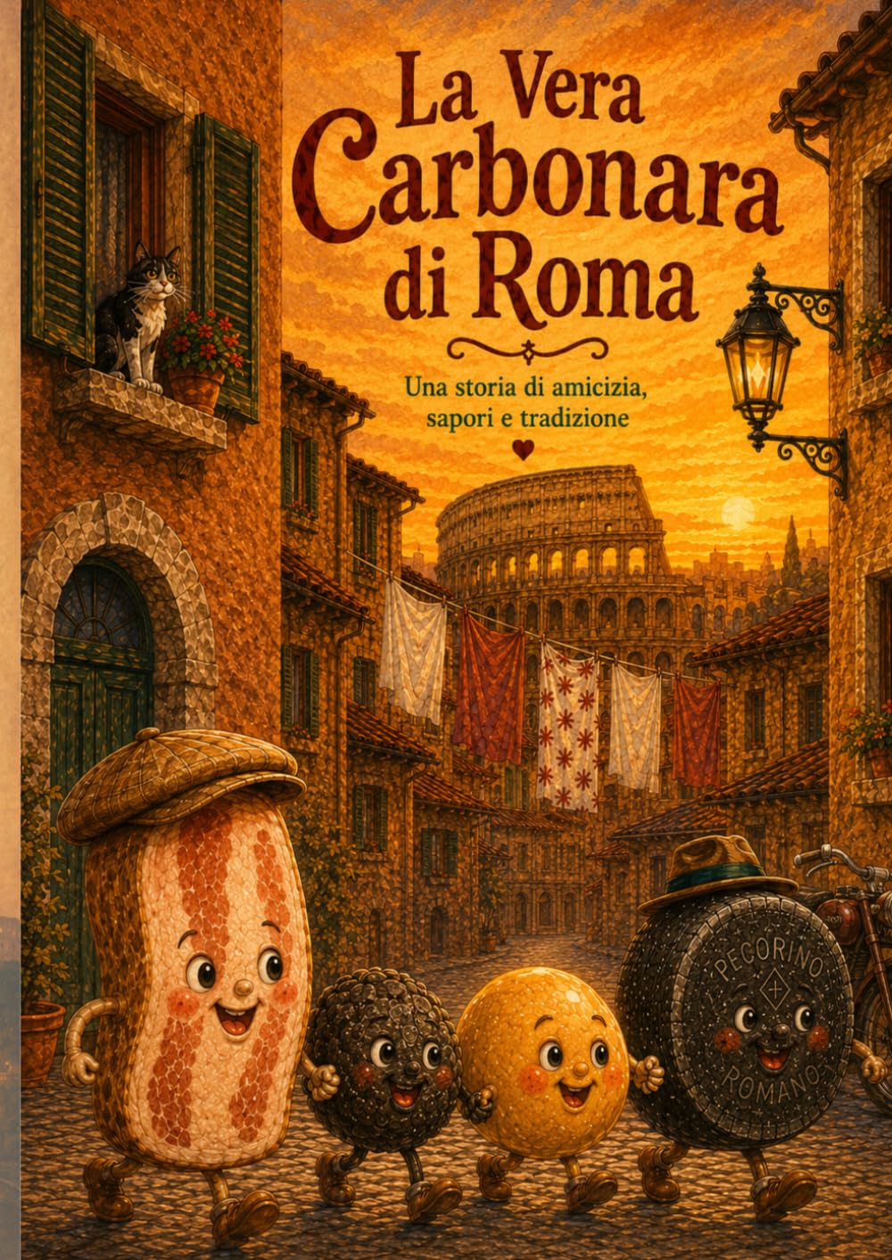 La vera Carbonara di Roma: Una storia di amicizia, sapori e tradizione. (FOOD TALES - Sapori dall' Italia)