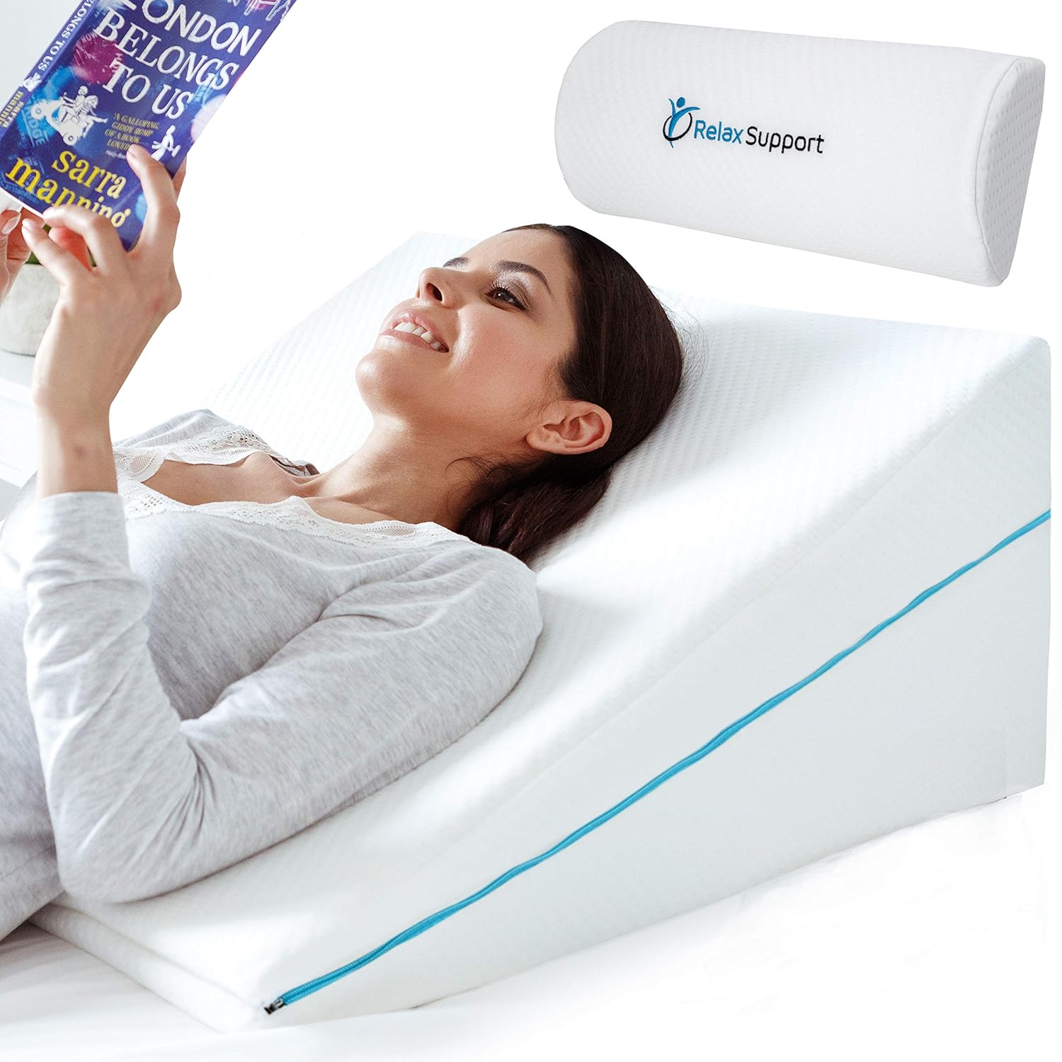 Relax Support RS6 Wedge Pillow Whole Memory Foam 3in1 Technology