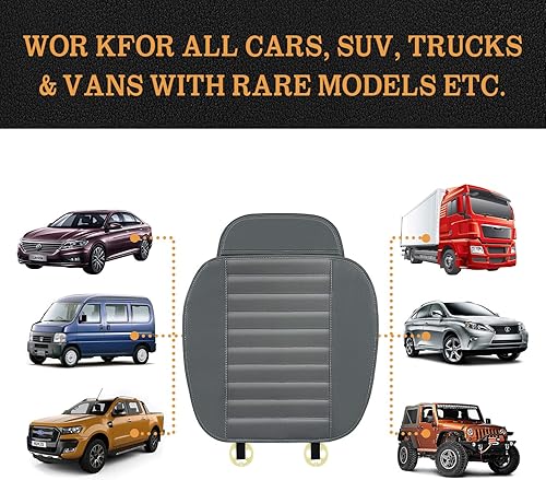 Miniatura 8 de Cojín de asiento de automóvil de alta calidad, cojín para asiento del conductor con espuma viscoelástica cómoda y parte inferior de goma
