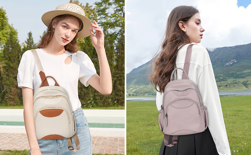 DORRISO Damen-Rucksack – Wasserdicht, Leicht, 40x30x12 Cm, Mit Laptopfach, Vielseitig Für Alltag & Reise